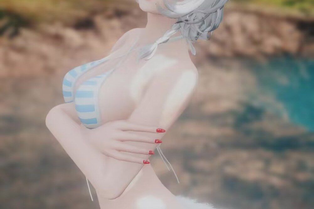 蓝白条纹泳装(Commissioned mod)